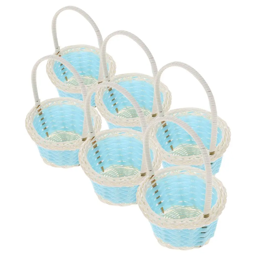 6 Pcs Pink Tiny Woven Handle Storage Baskets Compact Lightweight Decorative Small Party Favor Candy Gift Home Decoration
6 Pcs Pink Tiny Woven Handle Storage Baskets Compact Lightweight Decorative Small Party Favor Candy Gift Home Decoration