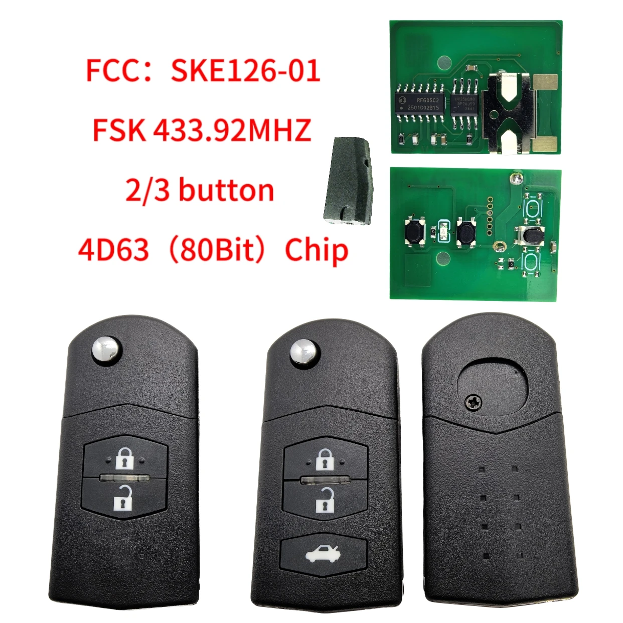 Jingxin SKE126-01-2006DJ2777 2/3 Buttons 4d63 chip 433MHZ Flip Car Remote Key for MAZDA 2 M2 Demi/3 M3 Axela/5 M5 Premacy/6 M6
Jingxin SKE126-01-2006DJ2777 2/3 Buttons 4d63 chip 433MHZ Flip Car Remote Key for MAZDA 2 M2 Demi/3 M3 Axela/5 M5 Premacy/6 M6