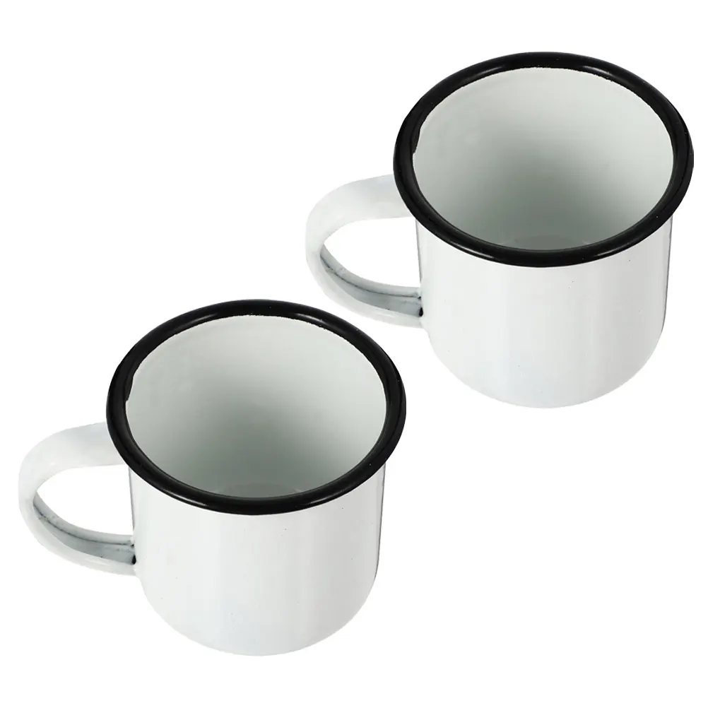 2pcs Enamel Water Cup Set Camping Coffee Mugs Retro Milk Cups Farmhouse Iron Material Sturdy Durable Easy Clean
2pcs Enamel Water Cup Set Camping Coffee Mugs Retro Milk Cups Farmhouse Iron Material Sturdy Durable Easy Clean