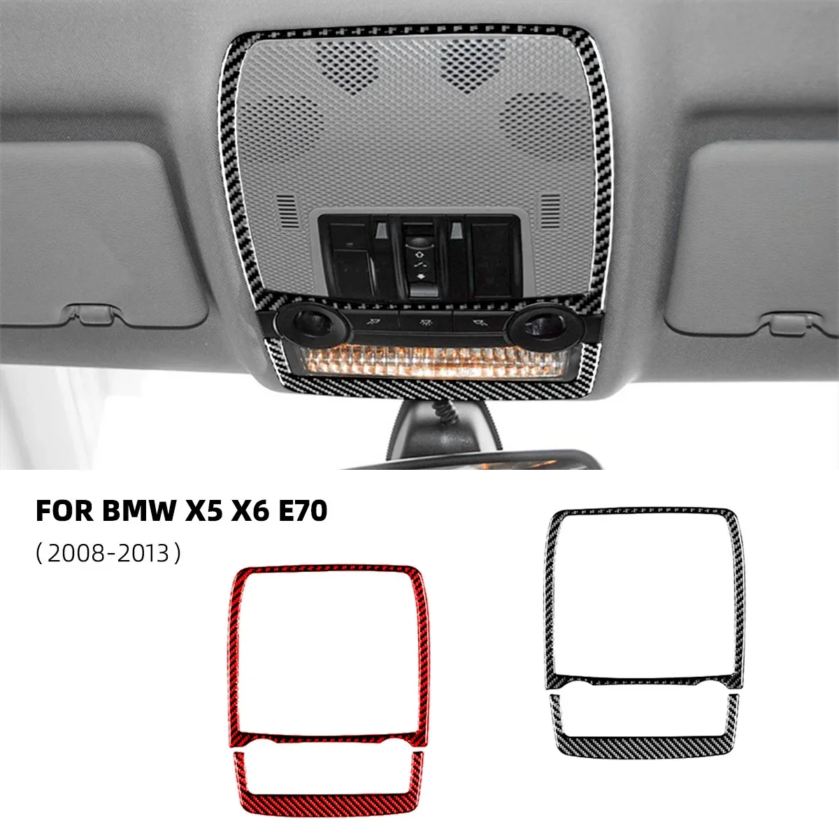 For BMW X5 E70 X6 E71 2008-2013 Car-styling Carbon Fiber Car Lighting Reading-Light Frame Decorative Car Voiture Stickers Auto
For BMW X5 E70 X6 E71 2008-2013 Car-styling Carbon Fiber Car Lighting Reading-Light Frame Decorative Car Voiture Stickers Auto