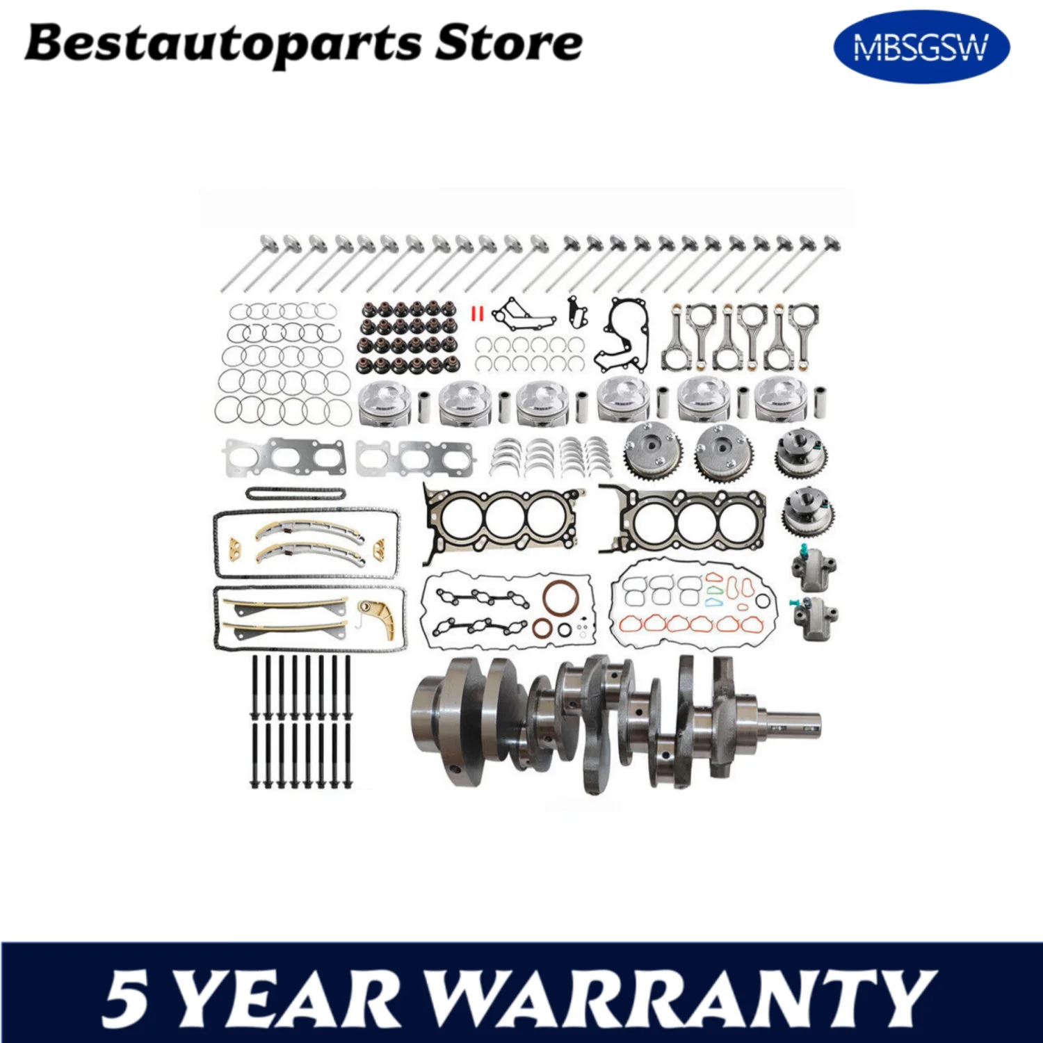 Комплект для капитального ремонта коленчатого вала двигателя G6DH для Kia Sorento Hyundai Santa Fe 3.3L
Комплект для капитального ремонта коленчатого вала двигателя G6DH для Kia Sorento Hyundai Santa Fe 3.3L