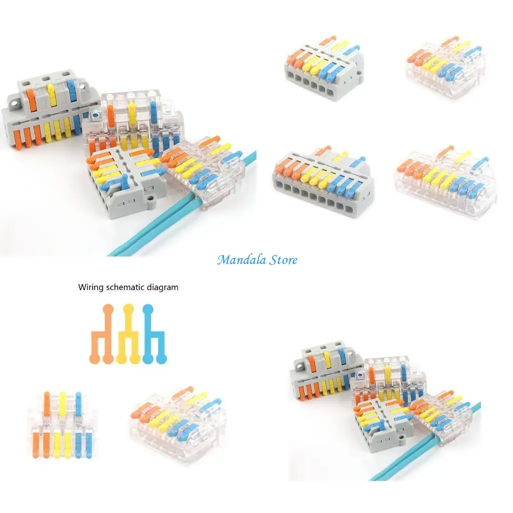 U2JC SPL-63/93 Mini Quick Wire Cable Universal Compact Conductor Spring Splicing Wiring Connector Push-in Terminal Block
U2JC SPL-63/93 Mini Quick Wire Cable Universal Compact Conductor Spring Splicing Wiring Connector Push-in Terminal Block