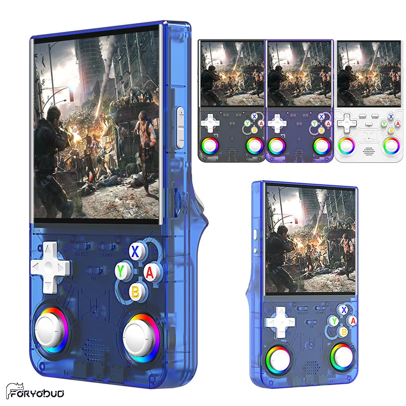 NEW R36Ultra Retro Handheld Game Console System 3.5 Inch IPS Screen Portable Pocket Video Player 64GB 128G Game Kid Gift