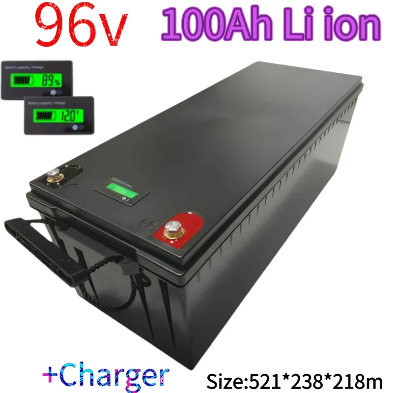 DSwaterproof 96v 100ah lithium ion Rechargeable bateria for car bus Golf trolley RV AGV Marine Tourist car Caravan + 10A Charger
DSwaterproof 96v 100ah lithium ion Rechargeable bateria for car bus Golf trolley RV AGV Marine Tourist car Caravan + 10A Charger