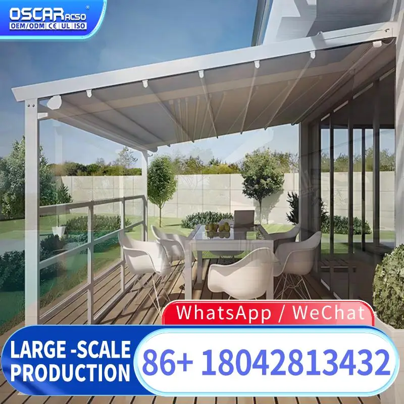 Outdoor PVC Motorized Louvered Retractable Roof Awning Kits High end Elegant Shade Shelter Patio Garden Backyard Retractable Can
Outdoor PVC Motorized Louvered Retractable Roof Awning Kits High end Elegant Shade Shelter Patio Garden Backyard Retractable Can