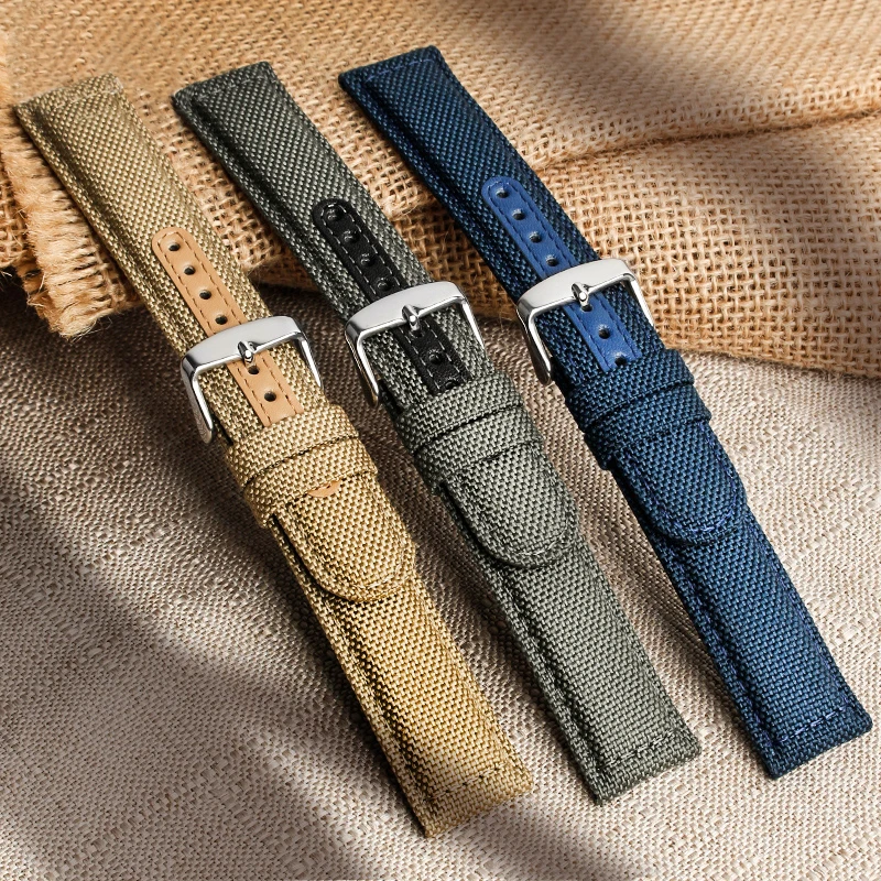 Canvas And Leather Watchband 20MM 21MM 22MM for Seiko SRPC31J1 SRPC63J1 Watch Bracelet Universal men's watch strap Handmade Brac
Canvas And Leather Watchband 20MM 21MM 22MM for Seiko SRPC31J1 SRPC63J1 Watch Bracelet Universal men's watch strap Handmade Brac
