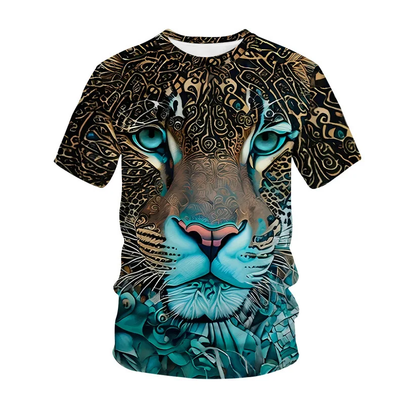 New Men's T-shirt Tiger Pattern Plus Size Round Neck Design 3D Printed Street Casual Short Sleeved Shirt
New Men's T-shirt Tiger Pattern Plus Size Round Neck Design 3D Printed Street Casual Short Sleeved Shirt