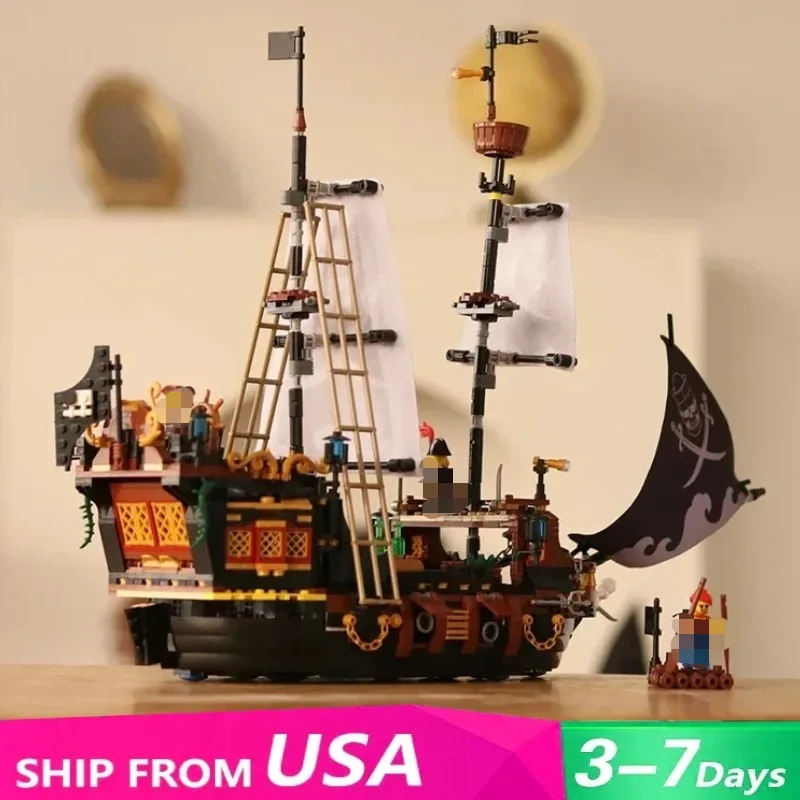 1328 шт. средневековые парусные лодки, строительные блоки, городская серия, модель пиратского корабля с фигурками, декор для рабочего стола, игрушки-головоломки, подарок для детей и взрослых
1328 шт. средневековые парусные лодки, строительные блоки, городская серия, модель пиратского корабля с фигурками, декор для рабочего стола, игрушки-головоломки, подарок для детей и взрослых