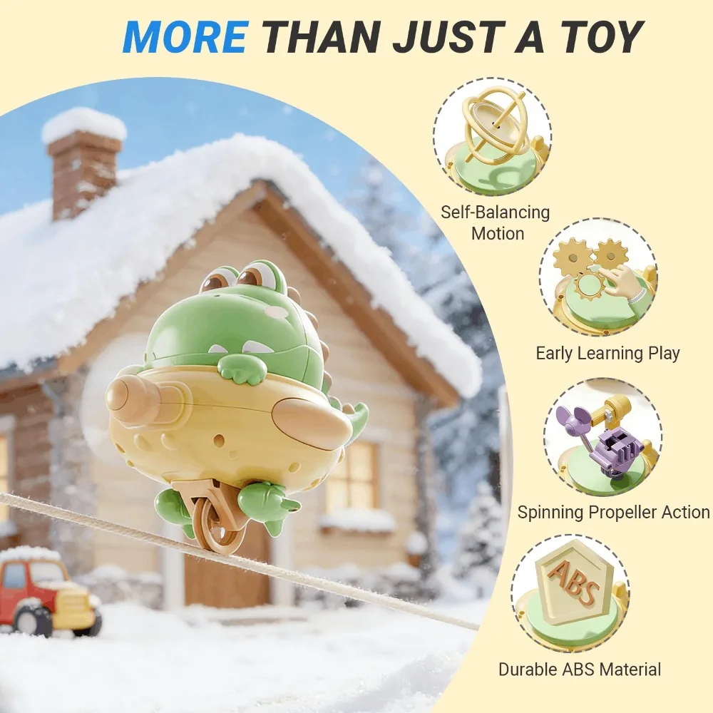 Cartoon Electric Balancing Dinosaur Rechargeable Self-Balancing Balanced Spinning Top Unicycle Tightrope Walking Kid&Adult
Cartoon Electric Balancing Dinosaur Rechargeable Self-Balancing Balanced Spinning Top Unicycle Tightrope Walking Kid&Adult
