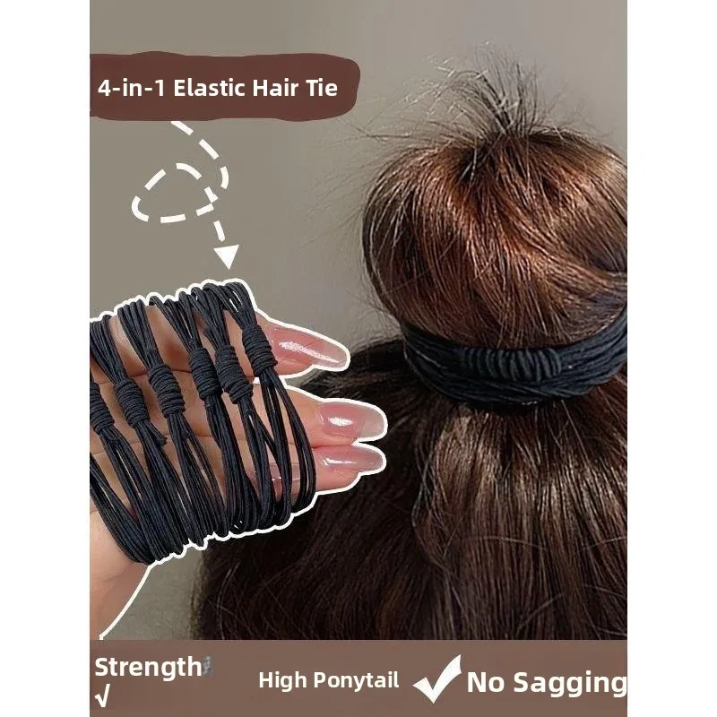 Women's Four-in-One Elastic Hair Ties High Elastici Hair Ba Hair Rings Hair Clips Sli Hair Accories for All
Women's Four-in-One Elastic Hair Ties High Elastici Hair Ba Hair Rings Hair Clips Sli Hair Accories for All