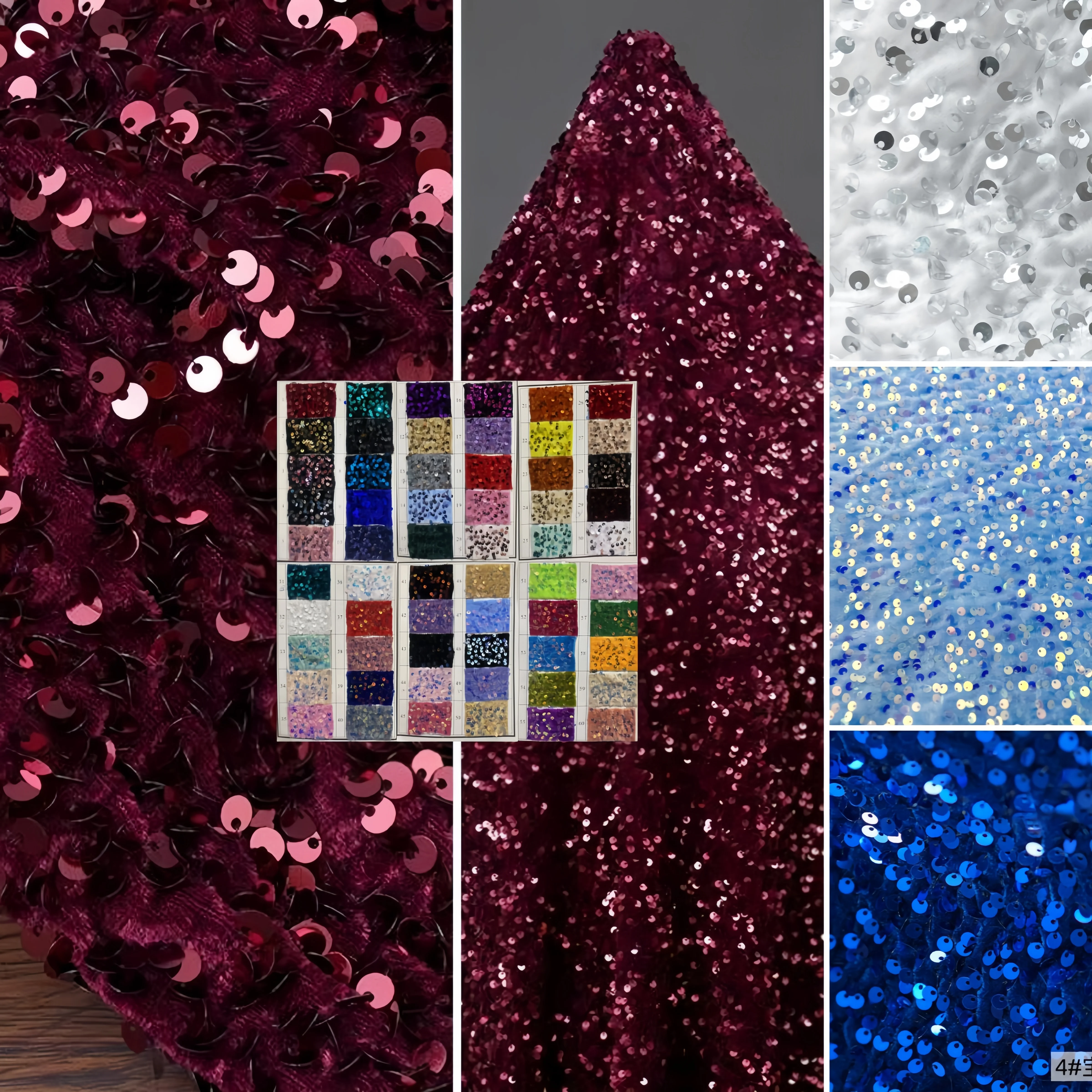 5mm sequin embroidery elastic velvet fabric sewing dress cheongsam, bag, hair accessories and children's clothing fabric
5mm sequin embroidery elastic velvet fabric sewing dress cheongsam, bag, hair accessories and children's clothing fabric