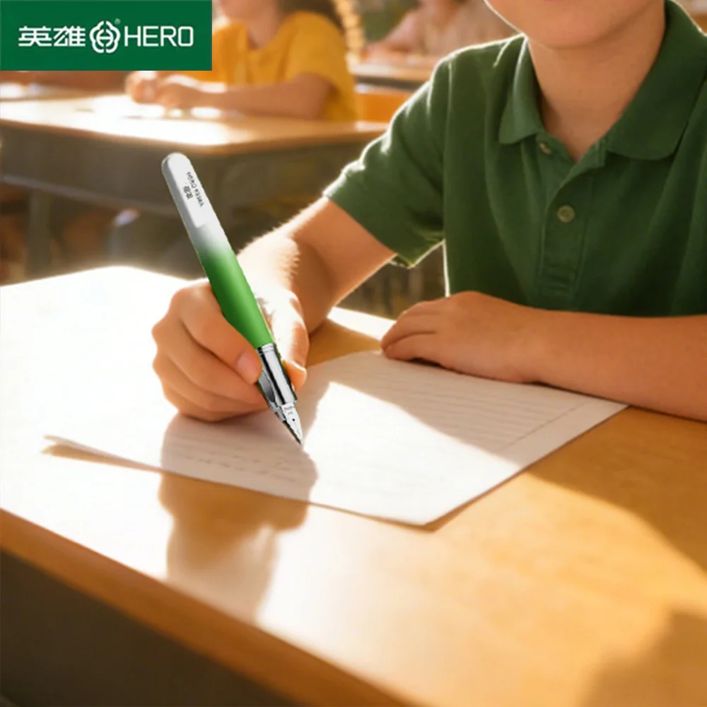 Hero 9338A Calligraphy Fountain Pen Set 4 Color Gradient Nib Magnetic Cap for Kids Students Beginners Writing Practice Gift
Hero 9338A Calligraphy Fountain Pen Set 4 Color Gradient Nib Magnetic Cap for Kids Students Beginners Writing Practice Gift