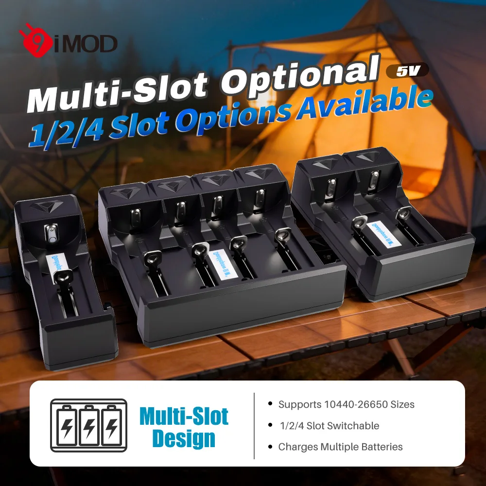 9IMOD Liion Battery Charger USB SMT 1/2/4 Slot 18650 21700 26650 14500 LED UK11 UK41
9IMOD Liion Battery Charger USB SMT 1/2/4 Slot 18650 21700 26650 14500 LED UK11 UK41