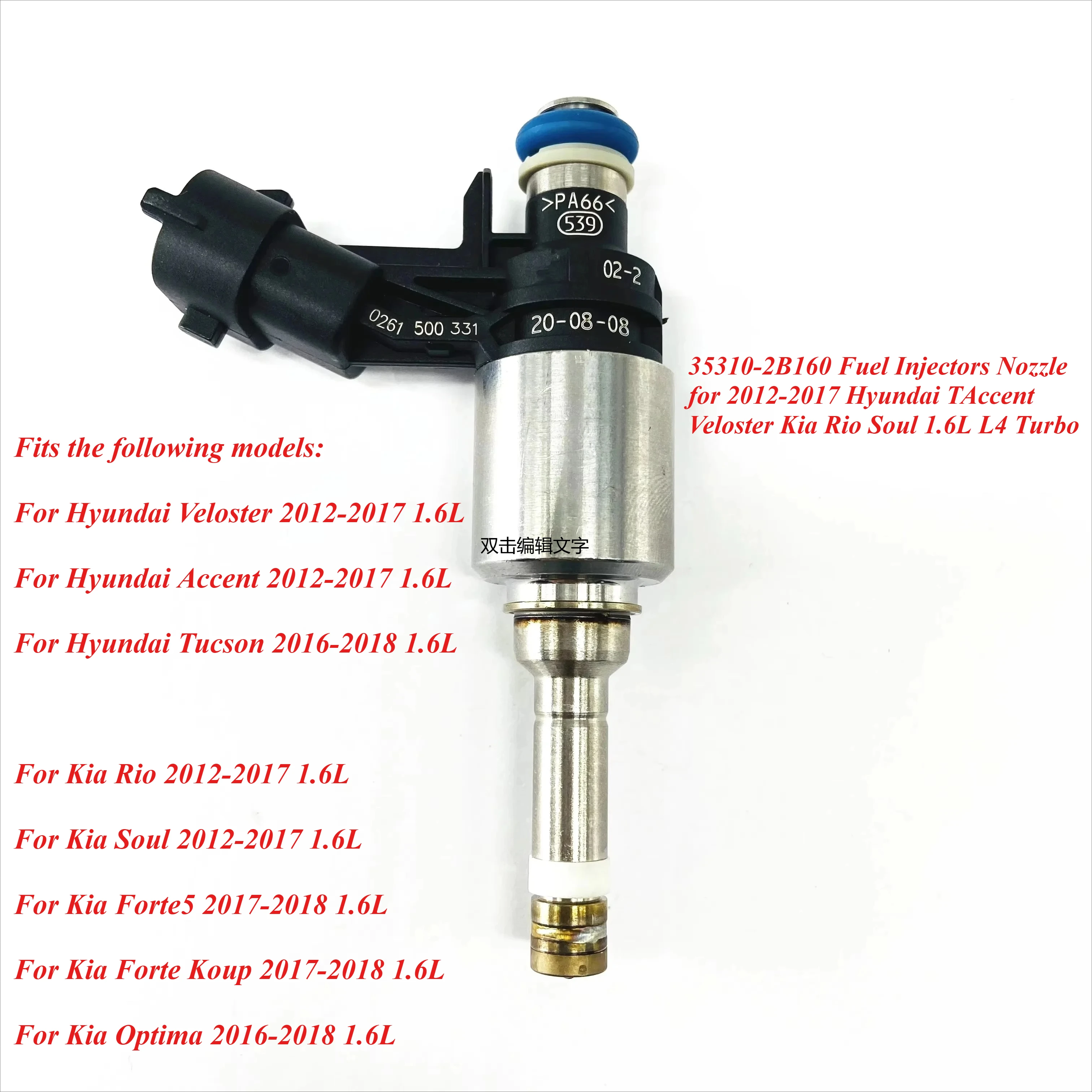 35310-2B160 Fuel Injectors Nozzle for 2012-2017 Hyundai TAccent Veloster Kia Rio Soul 1.6L L4 Turbo
35310-2B160 Fuel Injectors Nozzle for 2012-2017 Hyundai TAccent Veloster Kia Rio Soul 1.6L L4 Turbo