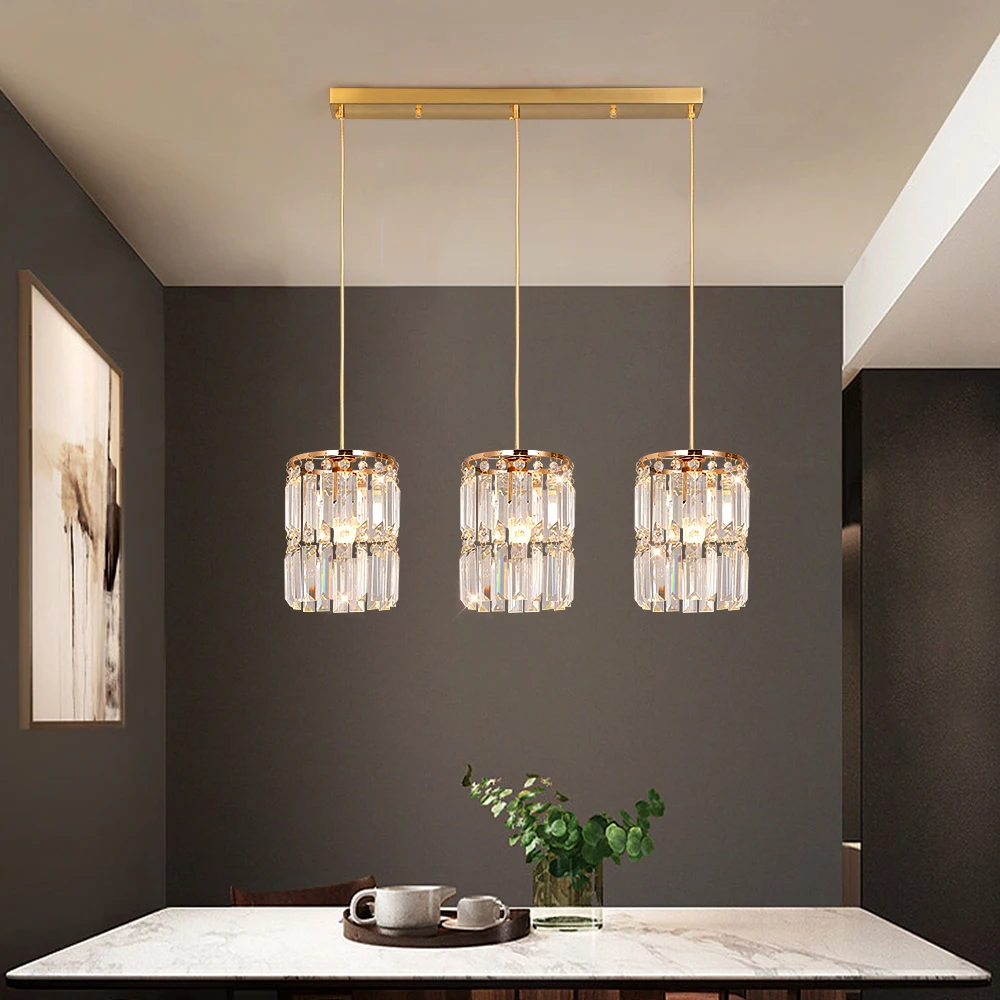 Modern Pendant Lights Nordic Gold Crystal LED Chandelier Hanging Ceiling Lamp Lustre Living Dining Room Kitchen Island Fixtures
Modern Pendant Lights Nordic Gold Crystal LED Chandelier Hanging Ceiling Lamp Lustre Living Dining Room Kitchen Island Fixtures