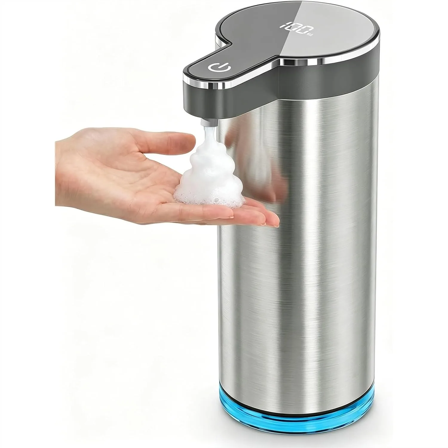 Touchless Foaming Soap Dispenser with USB Rechargeable Battery, 12oz Wall Mounted for Bathroom and Kitchen
Touchless Foaming Soap Dispenser with USB Rechargeable Battery, 12oz Wall Mounted for Bathroom and Kitchen