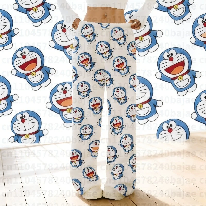 Doraemon Cute plus size Fashion loose Flannel Women's pajama pants with cartoon Trousers for autumn winter 2026 Casual Trousers
Doraemon Cute plus size Fashion loose Flannel Women's pajama pants with cartoon Trousers for autumn winter 2026 Casual Trousers