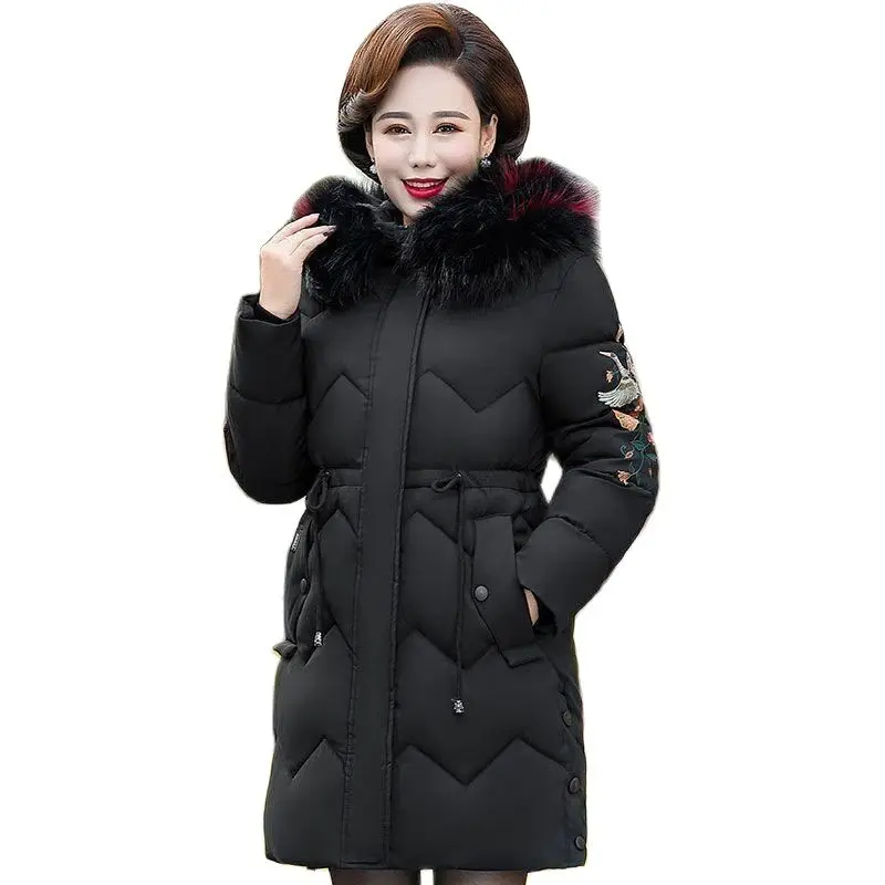 Middleaged Mother Winter Long Embroidery Fashion Hooded Thick Middleaged And Elderly Eiderdown Cotton Female Tide
Middleaged Mother Winter Long Embroidery Fashion Hooded Thick Middleaged And Elderly Eiderdown Cotton Female Tide