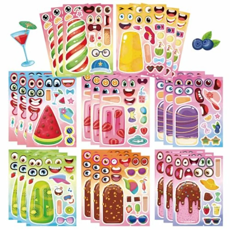 s Make Your Own Stickers for Toddlers, Make a Face Sticker Mix and Match Watermelon, Chocolate, Kiwi, Strawberry Stickers for A
s Make Your Own Stickers for Toddlers, Make a Face Sticker Mix and Match Watermelon, Chocolate, Kiwi, Strawberry Stickers for A