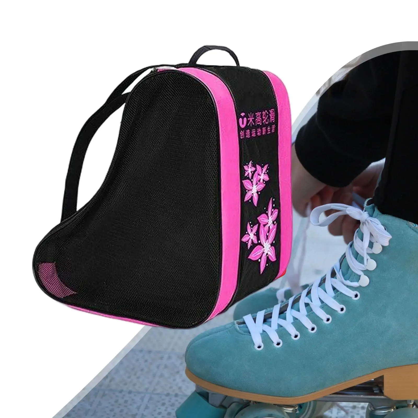 Portable Roller Skating Bag 3Layers Breathable Adjustable Shoulder Strap
Portable Roller Skating Bag 3Layers Breathable Adjustable Shoulder Strap