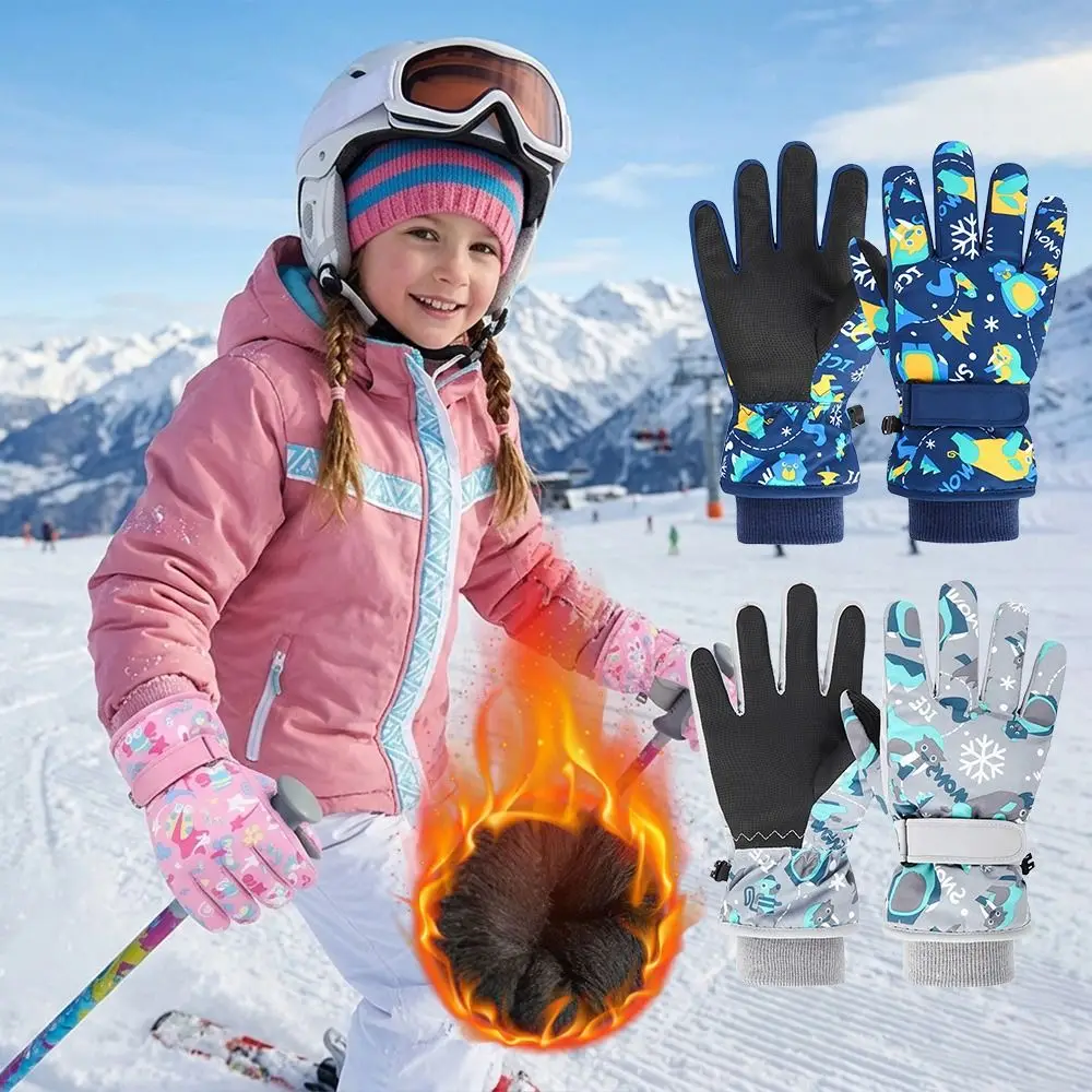 Fashion Warm Children Ski Gloves Waterproof Non-slip Snow Gloves Thickened Windproof Kids Winter Mittens Children Kids
Fashion Warm Children Ski Gloves Waterproof Non-slip Snow Gloves Thickened Windproof Kids Winter Mittens Children Kids