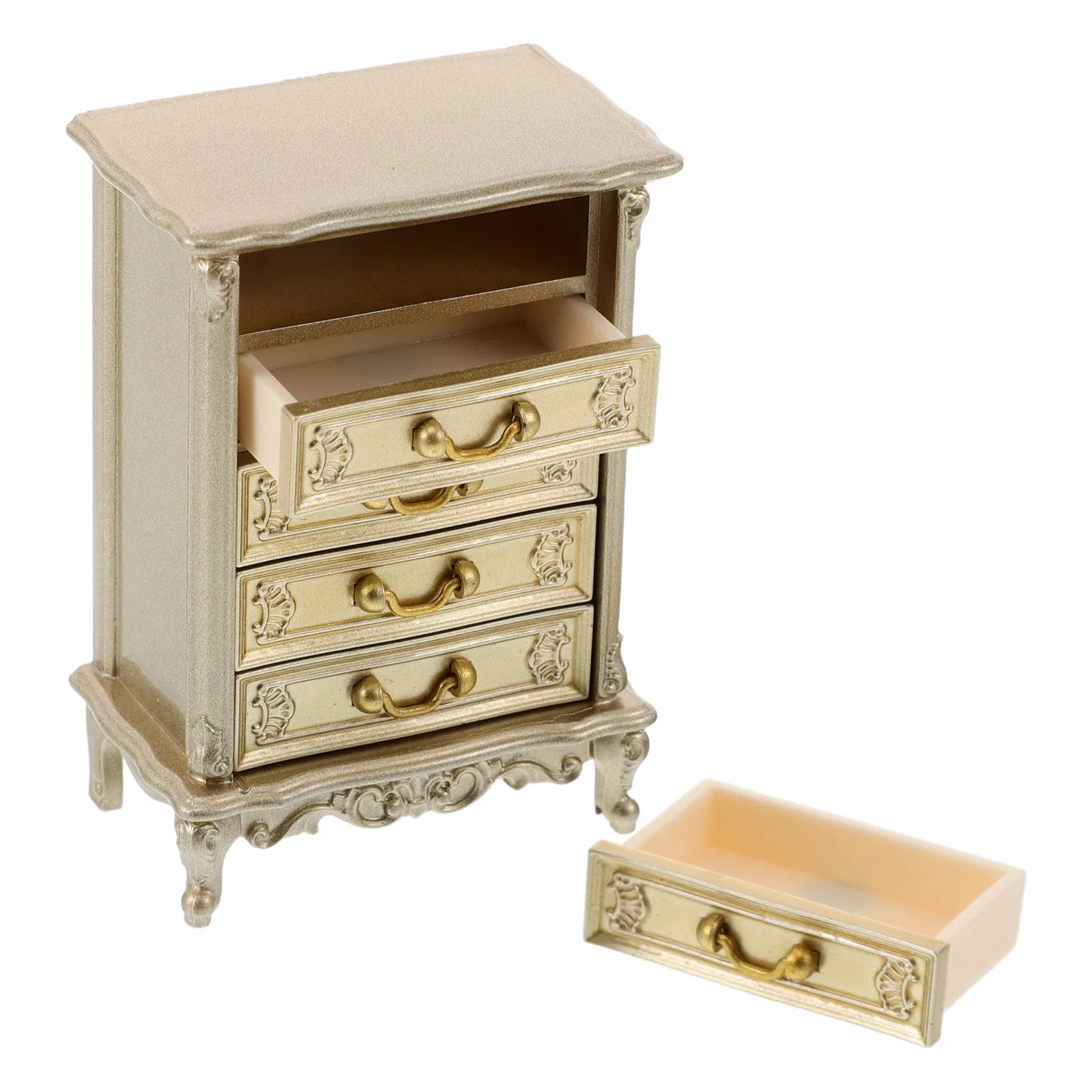 Miniature Vintage Dresser 1:12 Scale Plastic Furniture Realistic Dollhouse Storage and Decorative Cabinet Mini Dresser Decor
Miniature Vintage Dresser 1:12 Scale Plastic Furniture Realistic Dollhouse Storage and Decorative Cabinet Mini Dresser Decor
