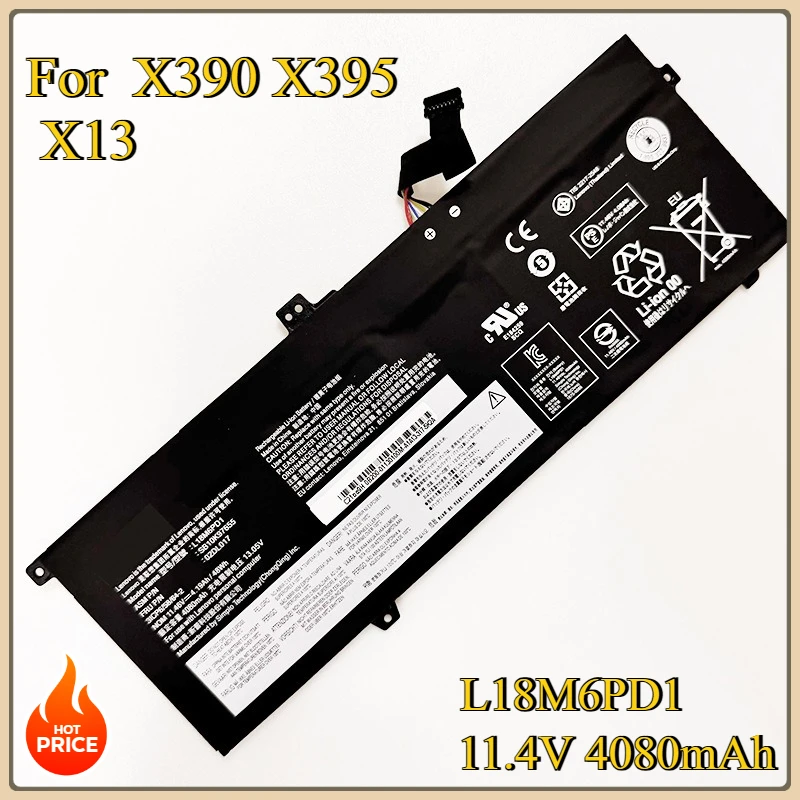 Новый аккумулятор L18M6PD1 для Lenovo ThinkPad X390 X395 X13 1-го поколения TP00106C 02DL020 TP00106A TP00106B SB10K97656 L18L6PD1 L18D6PD1
Новый аккумулятор L18M6PD1 для Lenovo ThinkPad X390 X395 X13 1-го поколения TP00106C 02DL020 TP00106A TP00106B SB10K97656 L18L6PD1 L18D6PD1