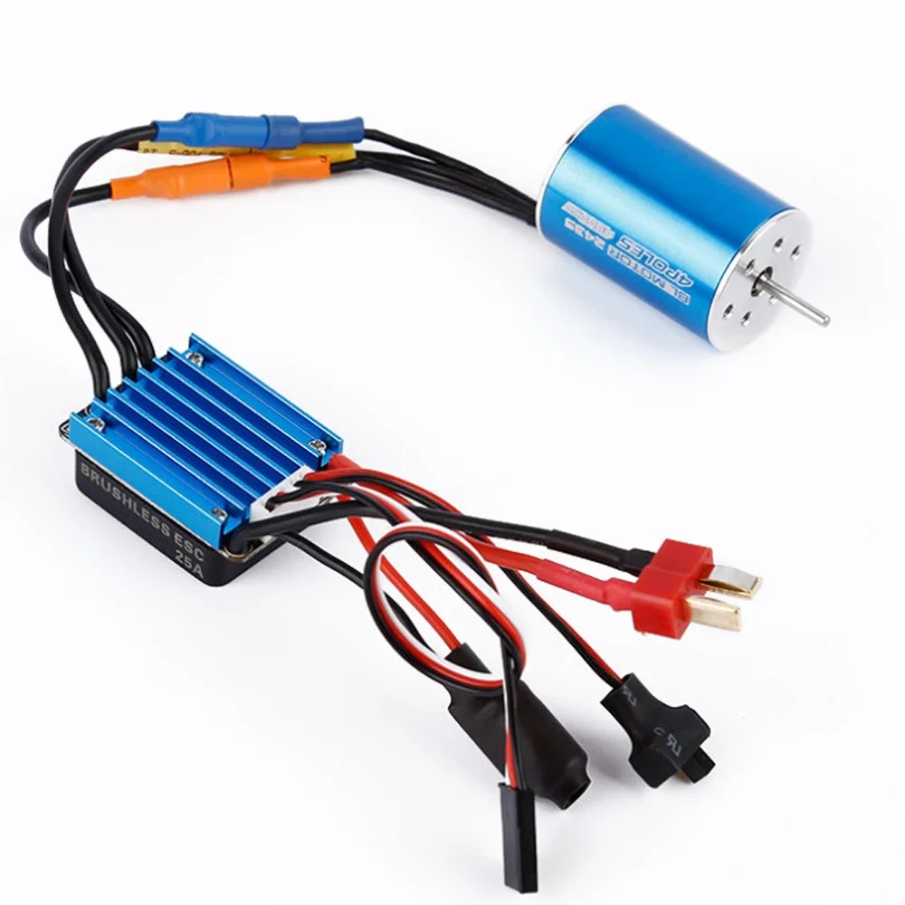 1 set RC Car Model Parts 2435 4800KV 4P Sensorless Brushless Motor with 25A Brushless ESC for 1/16 1/18 RC Car Off Road Truck
1 set RC Car Model Parts 2435 4800KV 4P Sensorless Brushless Motor with 25A Brushless ESC for 1/16 1/18 RC Car Off Road Truck