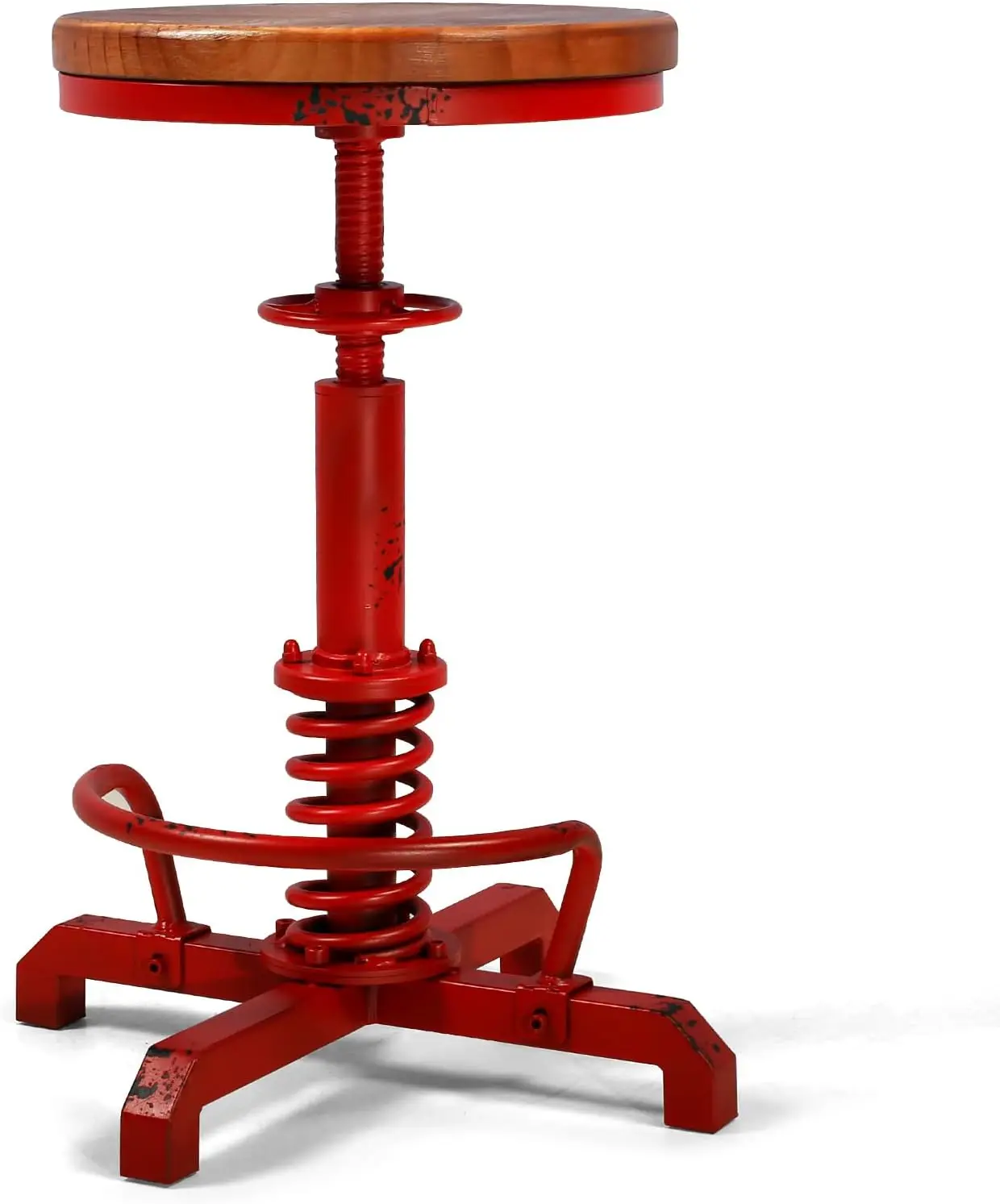Industrial Retro Vintage Farm Wooden Seat Tractor Stool Kitchen Swivel Height Adjustable Bar Stool Antique Red
Industrial Retro Vintage Farm Wooden Seat Tractor Stool Kitchen Swivel Height Adjustable Bar Stool Antique Red