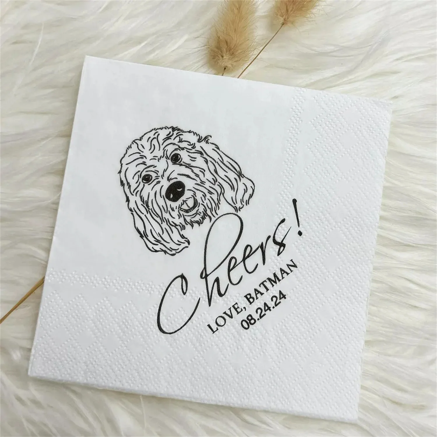 50 PCS Custom Pet Wedding Napkins,Personalized Cocktail Pet Napkins,Custom Illustrated Dog Wedding Napkins,Custom Pet Portrait C
50 PCS Custom Pet Wedding Napkins,Personalized Cocktail Pet Napkins,Custom Illustrated Dog Wedding Napkins,Custom Pet Portrait C
