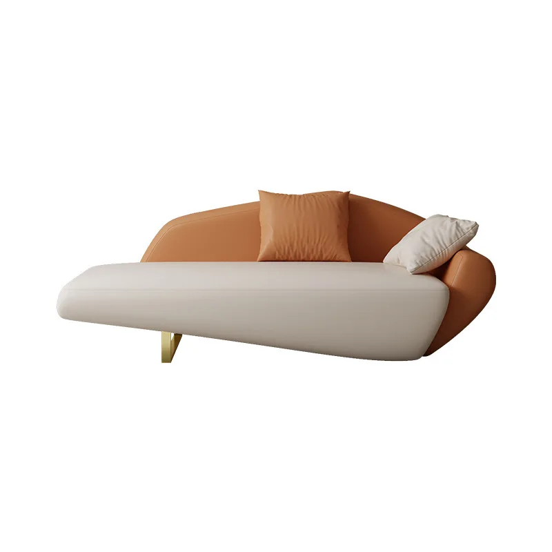 room leather sofa small apartment modern simple bedroom chaise lazy leisure Internet celebrity recliner 
room leather sofa small apartment modern simple bedroom chaise lazy leisure Internet celebrity recliner