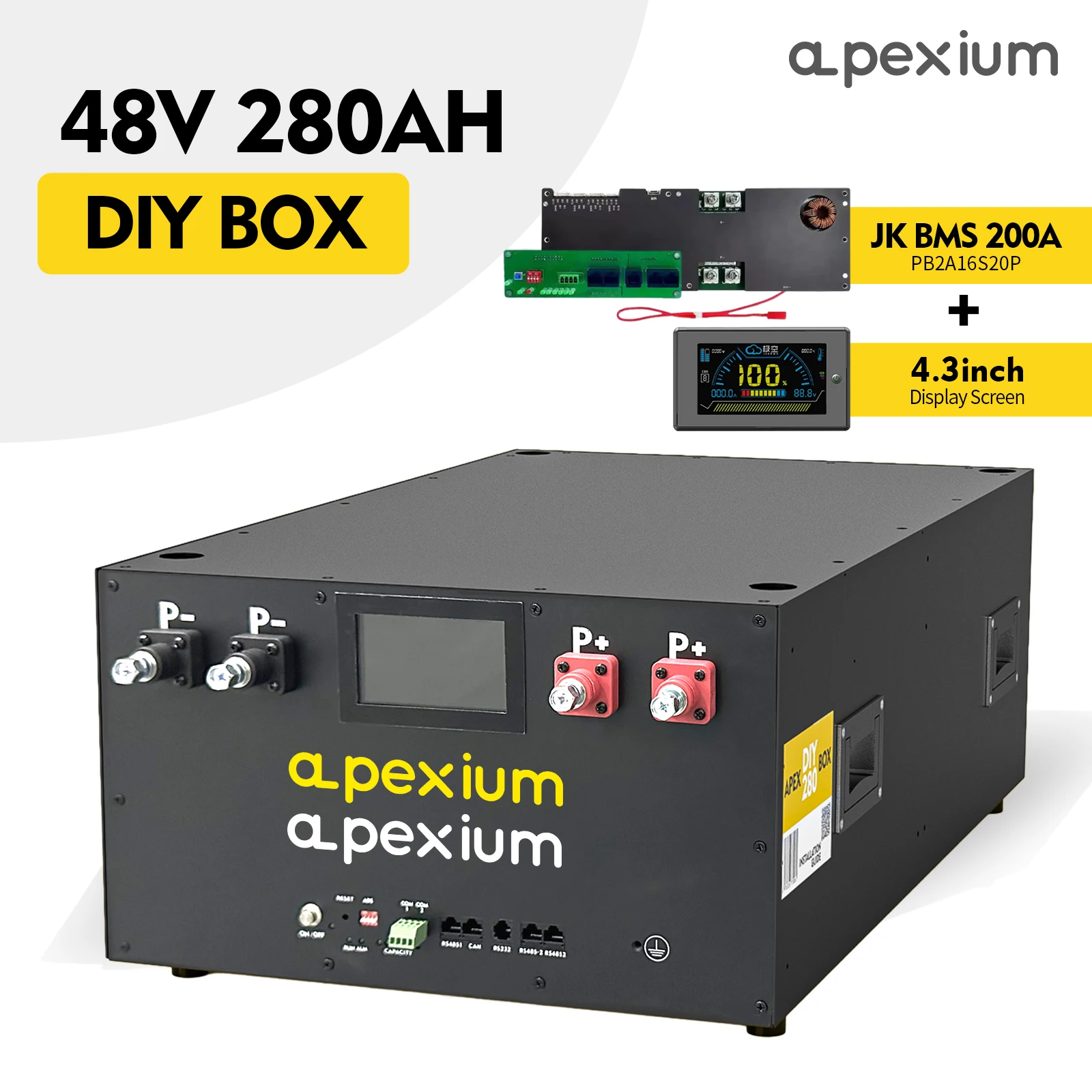 Stoce Home Storage 10Kwh 15kwh 30kwh Lithium Battery Box With Metal JK PB2A16S20P BMS 51.2V DIY Battery Box
Stoce Home Storage 10Kwh 15kwh 30kwh Lithium Battery Box With Metal JK PB2A16S20P BMS 51.2V DIY Battery Box