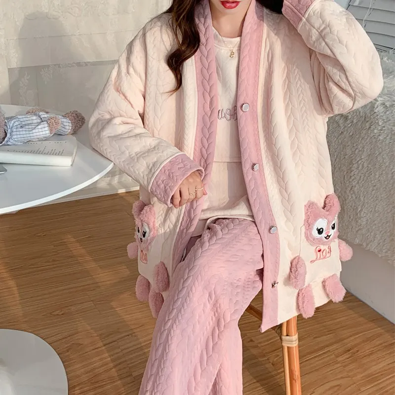 Air Cotton Maternity Sleepwear Autumn Winter Feeding Breastfeeding Women's Clothing Long Sleeve V Neck Side Opening Cartoon
Air Cotton Maternity Sleepwear Autumn Winter Feeding Breastfeeding Women's Clothing Long Sleeve V Neck Side Opening Cartoon