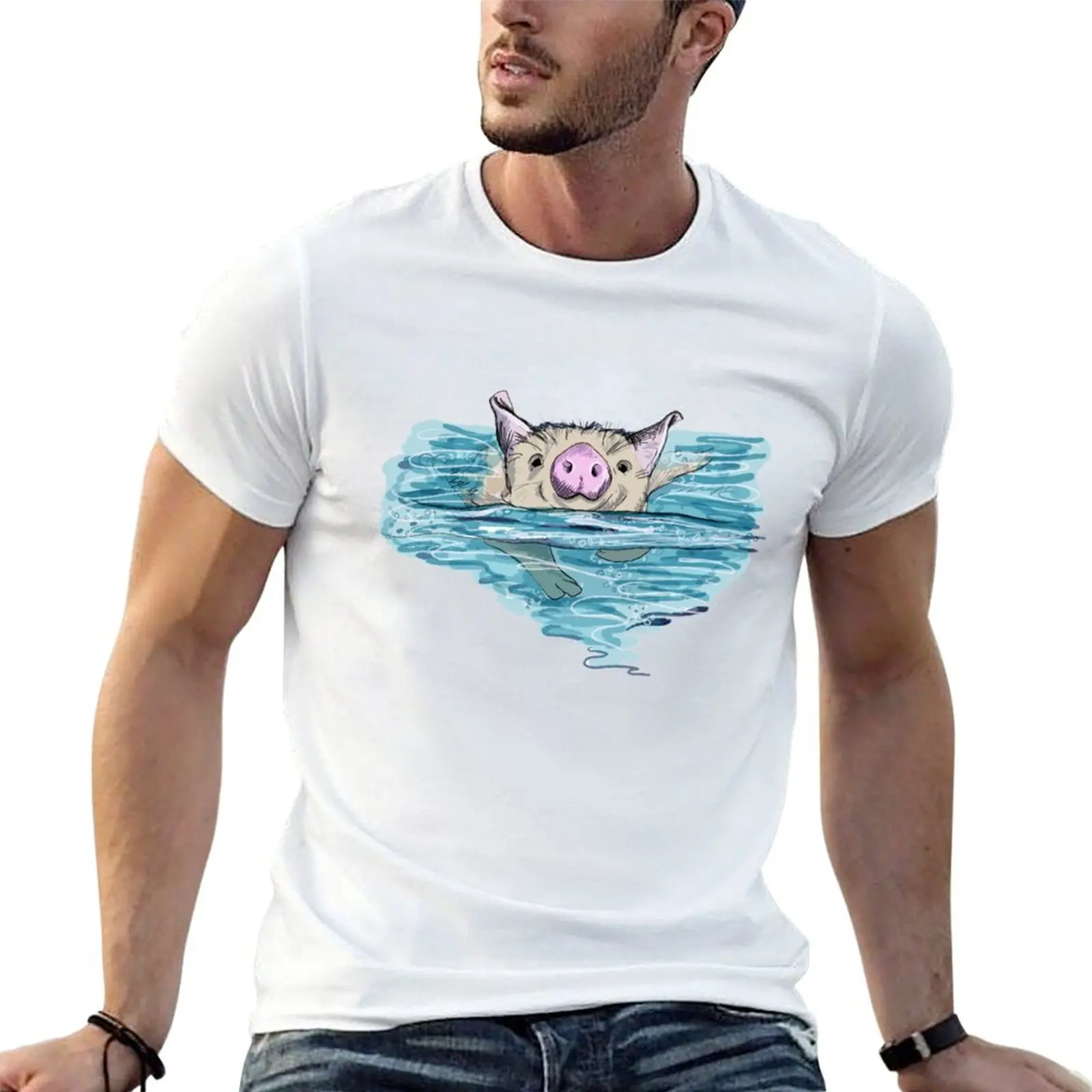 Bahamas Swimming Pig T-Shirt customs design your own T-shirts oversize black t shirts for men
Bahamas Swimming Pig T-Shirt customs design your own T-shirts oversize black t shirts for men