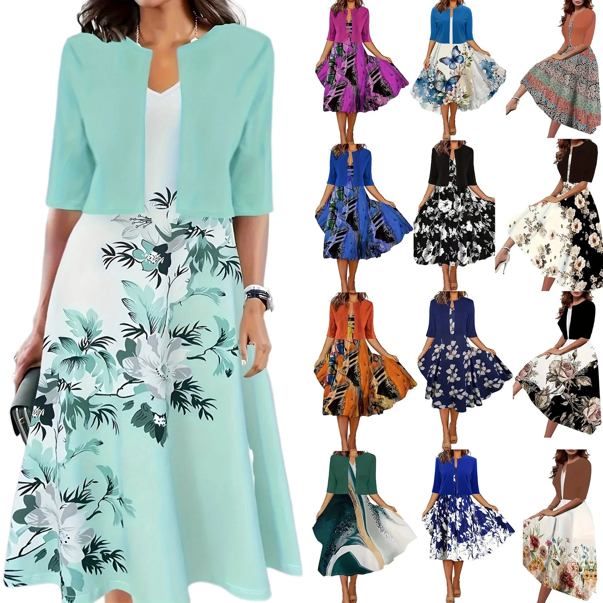 Women's 2-piece Set Dress Two Piece Pleated Long Dresses Abstract Print V Neck Sleeveless Maxi Dress Boho Loose Fit Gown
Women's 2-piece Set Dress Two Piece Pleated Long Dresses Abstract Print V Neck Sleeveless Maxi Dress Boho Loose Fit Gown