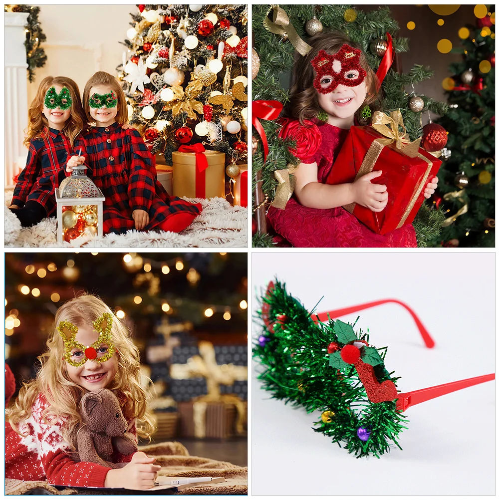 5Pcs Xmas Glasses Props Novelty Christmas Eyeglasses for Party Photo Booth Favors Festival Decoration Unique Felt Pet Plastic
5Pcs Xmas Glasses Props Novelty Christmas Eyeglasses for Party Photo Booth Favors Festival Decoration Unique Felt Pet Plastic