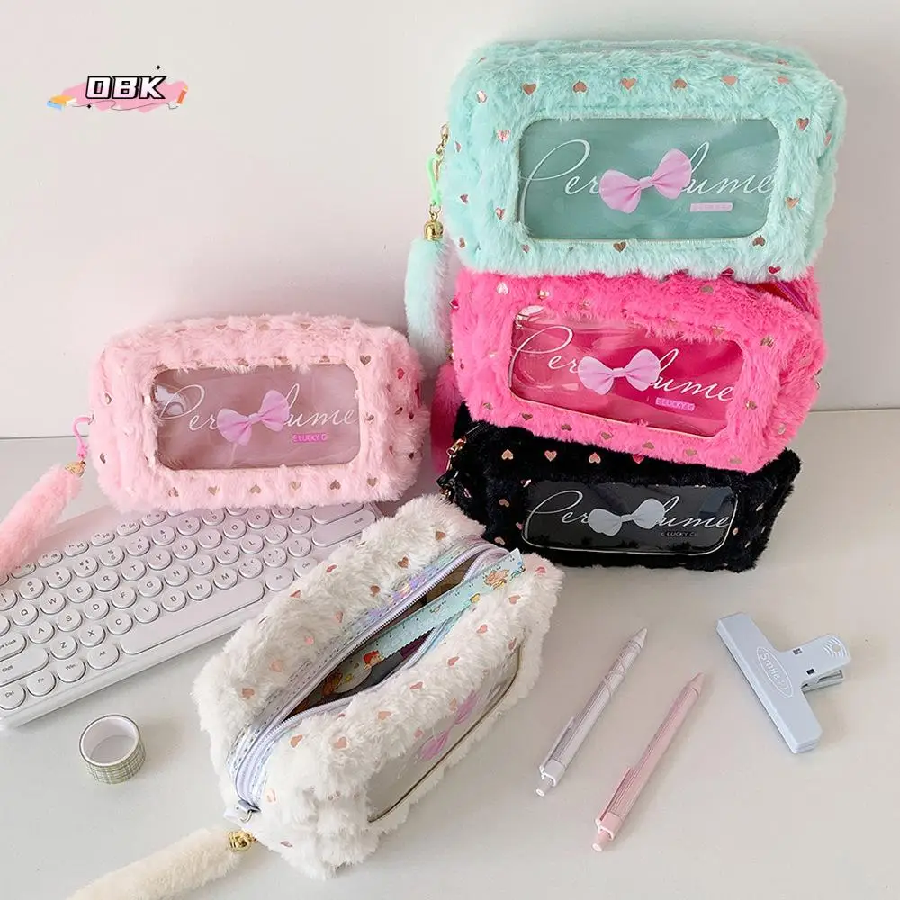 Plush PVC Y2K Bow Stationery Bag Desktop Storage Bowknot Korean Style Pencil Case Cosmetics Card Pen Large Capacity
Plush PVC Y2K Bow Stationery Bag Desktop Storage Bowknot Korean Style Pencil Case Cosmetics Card Pen Large Capacity