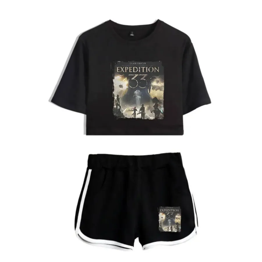 Clair Obscur Expedition 33 женский спортивный костюм, комплект из двух предметов, женский топ и шорты, повседневная спортивная одежда, комплект из 2 предметов, уличная одежда
Clair Obscur Expedition 33 женский спортивный костюм, комплект из двух предметов, женский топ и шорты, повседневная спортивная одежда, комплект из 2 предметов, уличная одежда