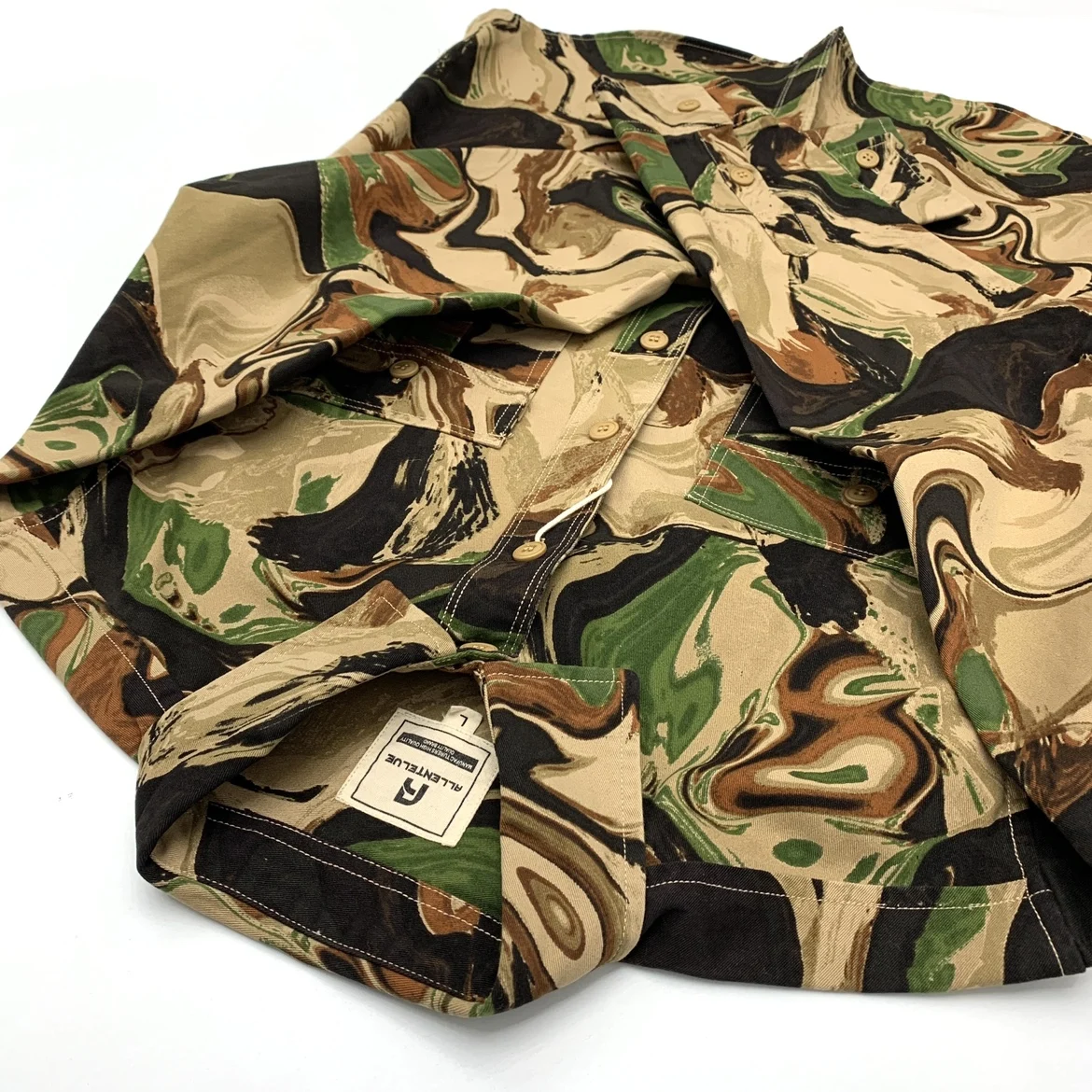 Sli Camouflage irt Мужская хлопковая одежда в стиле ретро с талией Long Sve Свободная повседневная модная рабочая одежда осенняя молодежная мода
Sli Camouflage irt Мужская хлопковая одежда в стиле ретро с талией Long Sve Свободная повседневная модная рабочая одежда осенняя молодежная мода