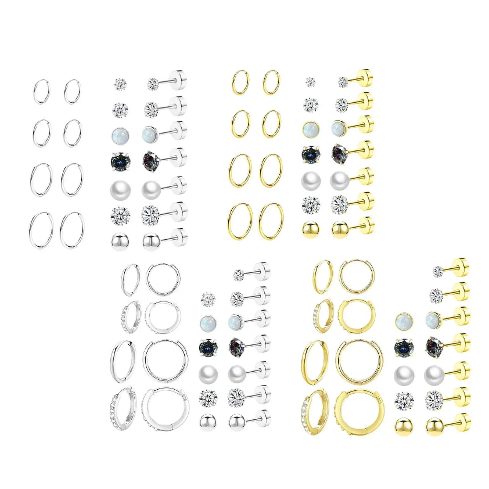 11 Pair Earrings Set Stainless Steel Flatback for Women Girls Stud Ear Rings for Engagement Graduation Wedding Anniversary Gifts
11 Pair Earrings Set Stainless Steel Flatback for Women Girls Stud Ear Rings for Engagement Graduation Wedding Anniversary Gifts
