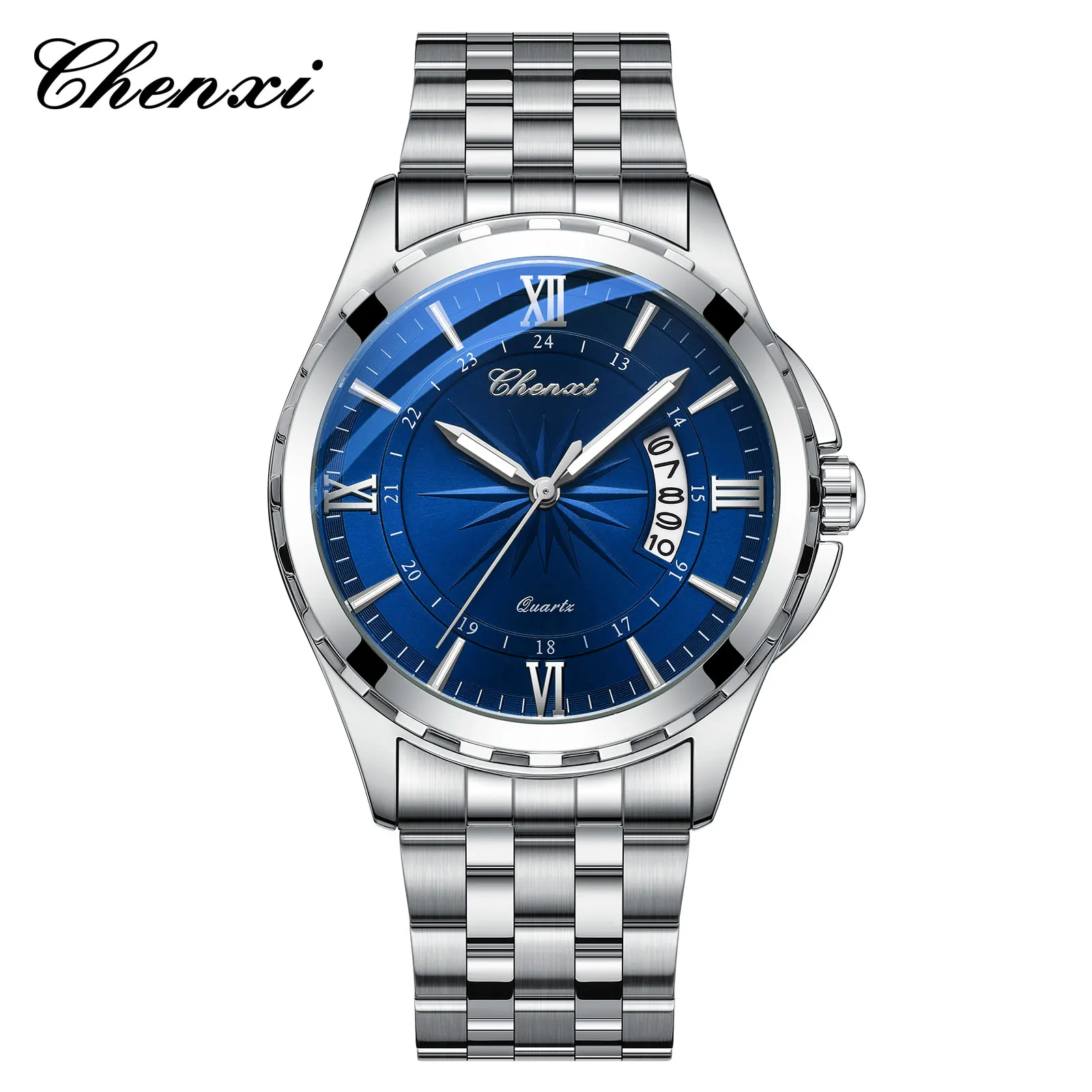 CHENXI 016, новые мужские часы, модные спортивные кварцевые часы с календарем, водонепроницаемые светящиеся часы из нержавеющей стали, мужские подарки
CHENXI 016, новые мужские часы, модные спортивные кварцевые часы с календарем, водонепроницаемые светящиеся часы из нержавеющей стали, мужские подарки