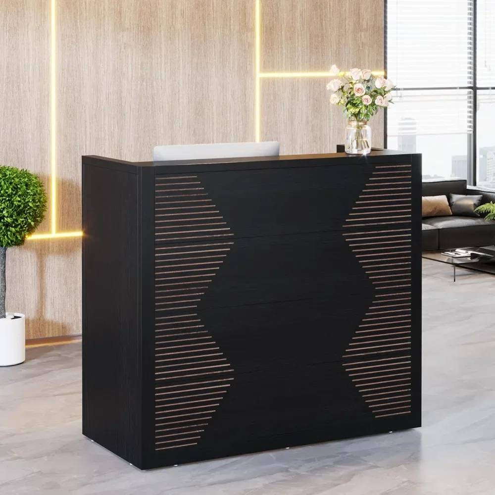 Reception Desk,Modern Front Desk with Counter, 47 Inch Small Retail Counter for Checkout,Lobby,Salon,Small Office,Reception Area
Reception Desk,Modern Front Desk with Counter, 47 Inch Small Retail Counter for Checkout,Lobby,Salon,Small Office,Reception Area