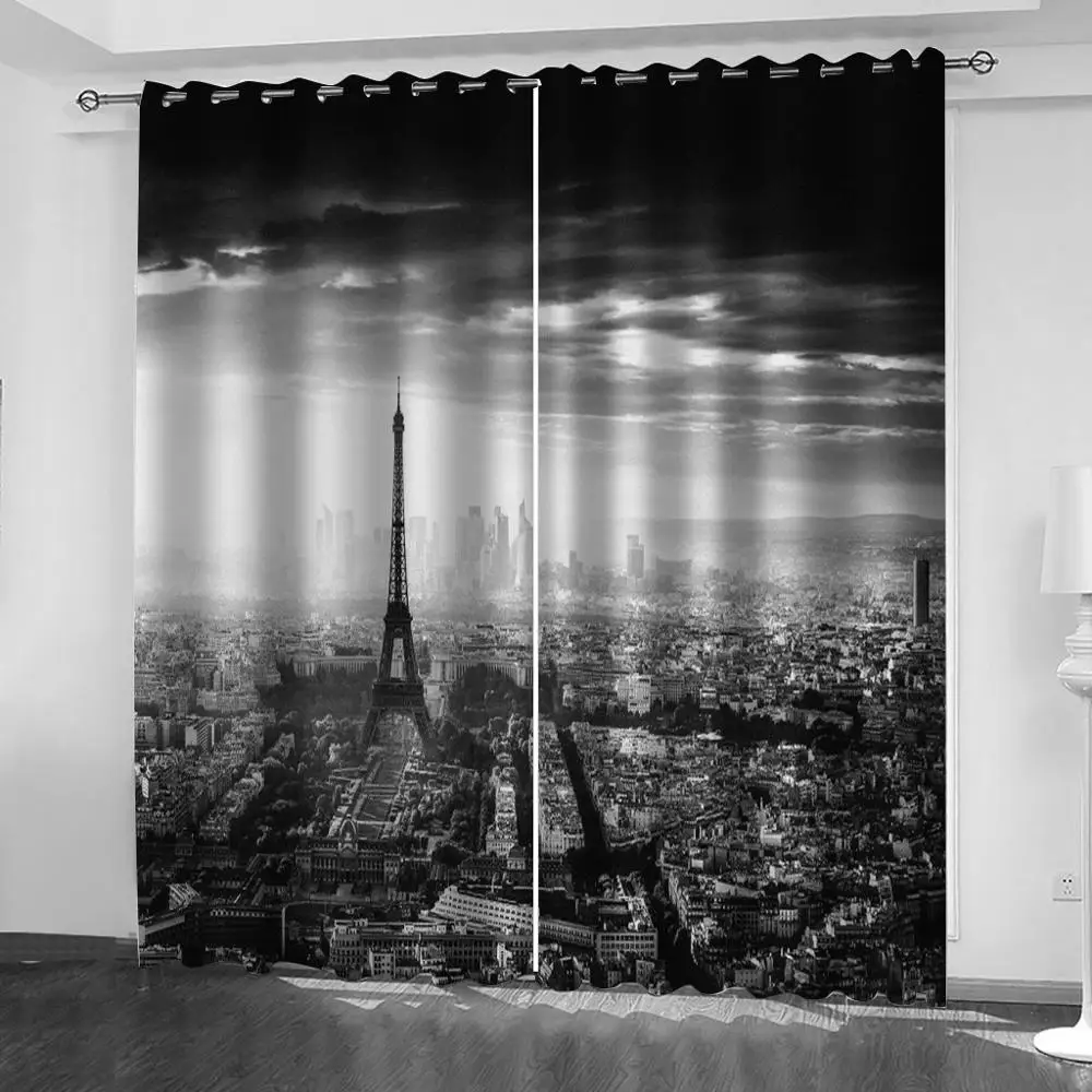 High quality custom 3d curtain fabric grey romantic tower curtains Thick shading soundproof windproof curtain
High quality custom 3d curtain fabric grey romantic tower curtains Thick shading soundproof windproof curtain