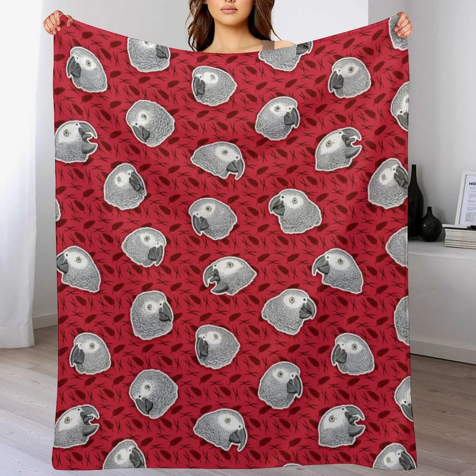 African Grey Parrots Pattern (Red) Throw Blanket Flannel Fabric Winter beds Luxury Throw Blankets 
African Grey Parrots Pattern (Red) Throw Blanket Flannel Fabric Winter beds Luxury Throw Blankets