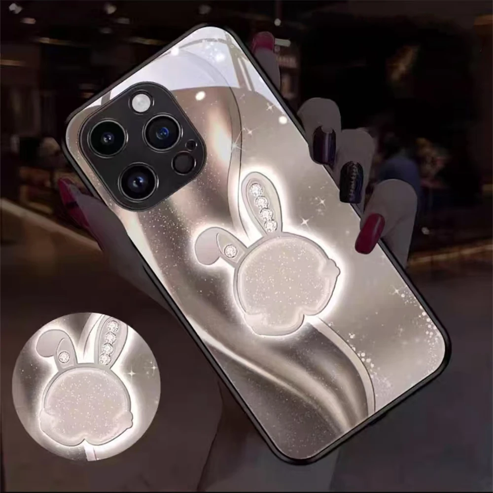 Luxury Diamond Bunny Led Light Phone Case Call Flash Glitter Cover For Samsung S25 S24 S23 S22 S21 S20 FE Plus Ultra A16 A15 A06
Luxury Diamond Bunny Led Light Phone Case Call Flash Glitter Cover For Samsung S25 S24 S23 S22 S21 S20 FE Plus Ultra A16 A15 A06