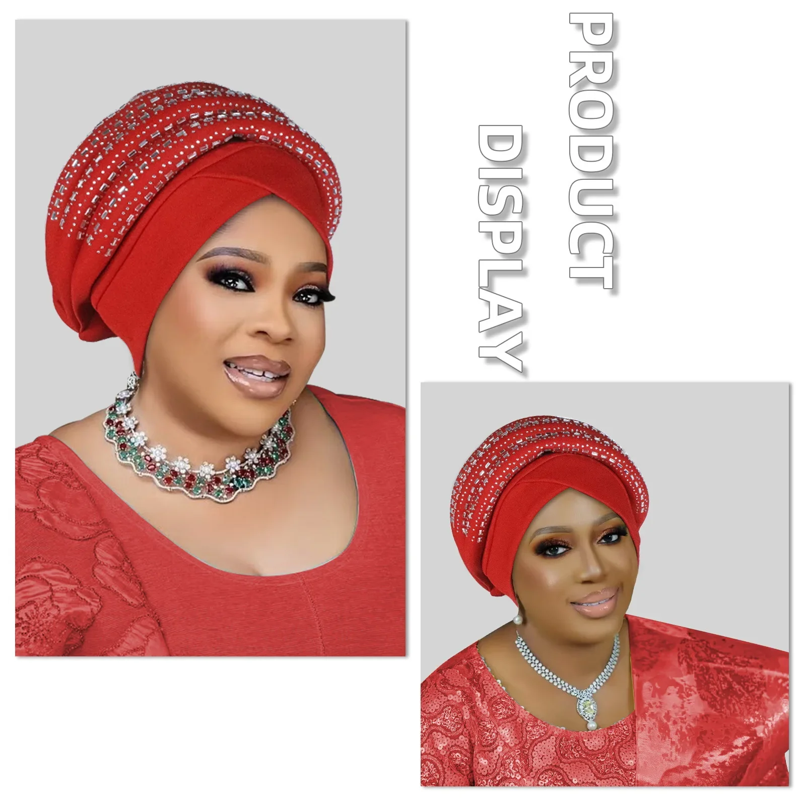 Luxury Diamonds Turban Cap African Women Head Wrap Bonnet Auto Gele Headtie Muslim Hijab Bonnet Hat Nigeria Turbante Headwear
Luxury Diamonds Turban Cap African Women Head Wrap Bonnet Auto Gele Headtie Muslim Hijab Bonnet Hat Nigeria Turbante Headwear