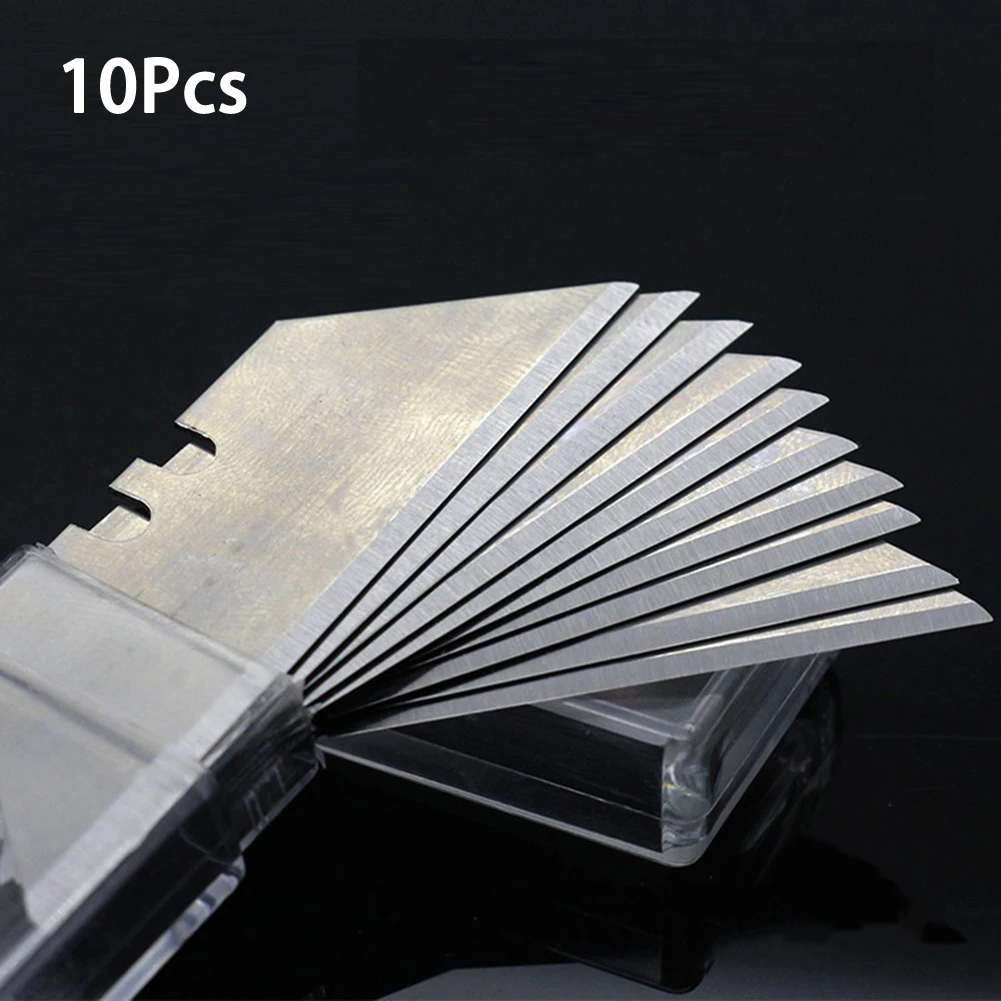 10PC K-nife Blade 19mm Width SK5 Metal Utility K-nife Blades For Home School Hand Craft Paper Box Cutting Trapezoid Blade
10PC K-nife Blade 19mm Width SK5 Metal Utility K-nife Blades For Home School Hand Craft Paper Box Cutting Trapezoid Blade