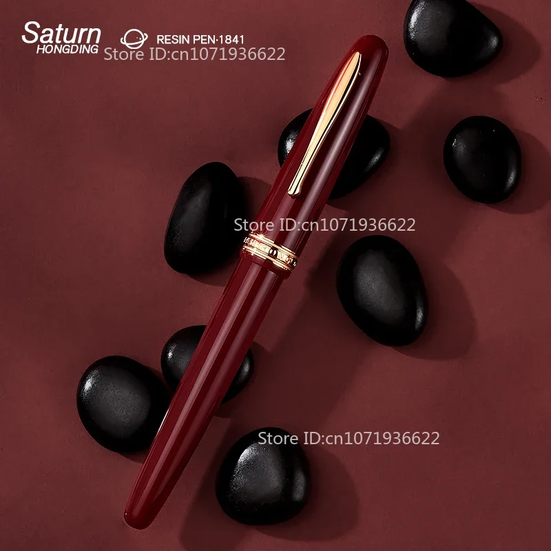 Hongdian 1841 Resin Fountain Pen Iridum EF/F Nib with Converter Red / Black Office Business Business Writing Ink Pen
Hongdian 1841 Resin Fountain Pen Iridum EF/F Nib with Converter Red / Black Office Business Business Writing Ink Pen