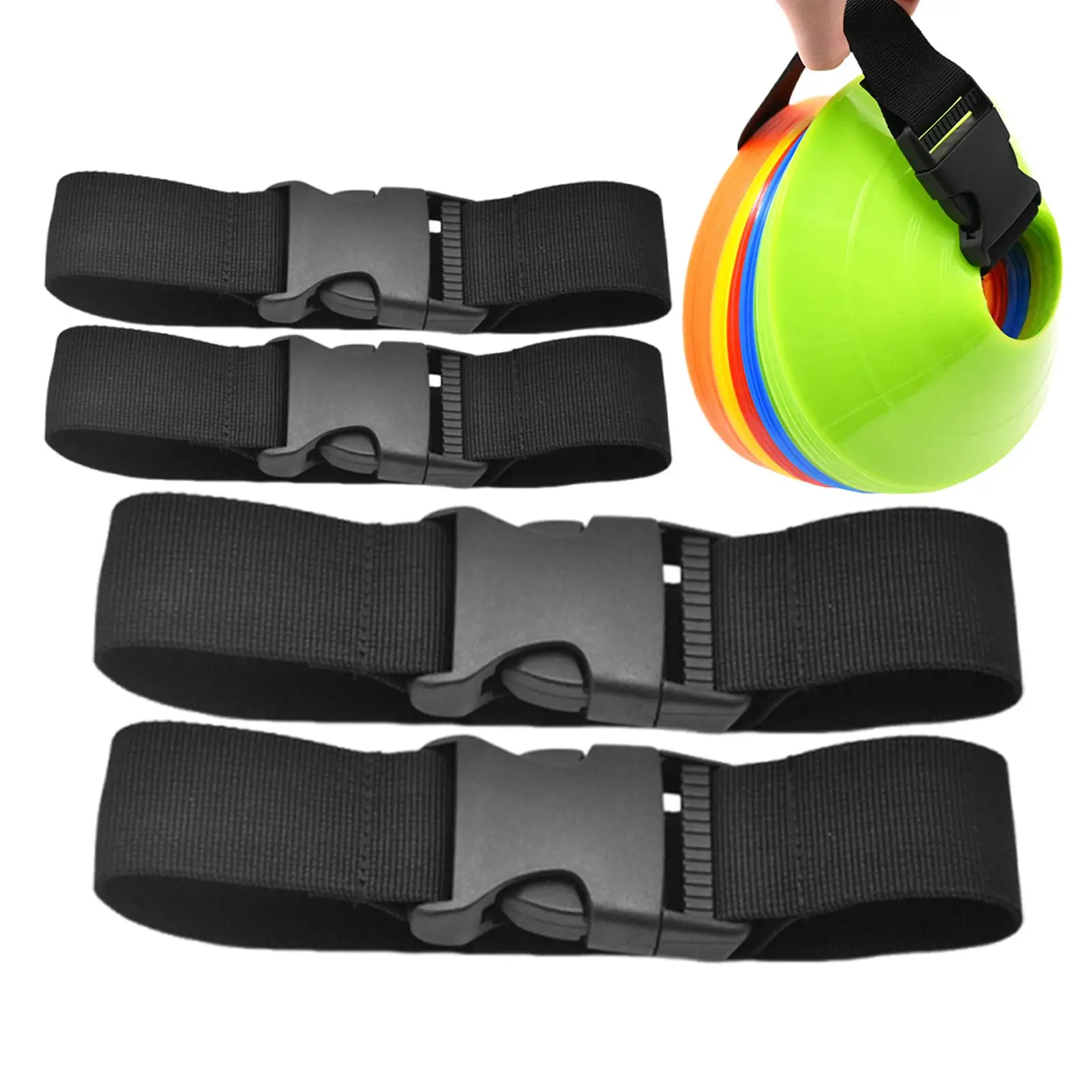 Sport Cones Straps Soccer Disc Carrying Harness 4 Pieces Portable Reusable Sports Cone Straps For Outdoors Daily Exercise
Sport Cones Straps Soccer Disc Carrying Harness 4 Pieces Portable Reusable Sports Cone Straps For Outdoors Daily Exercise