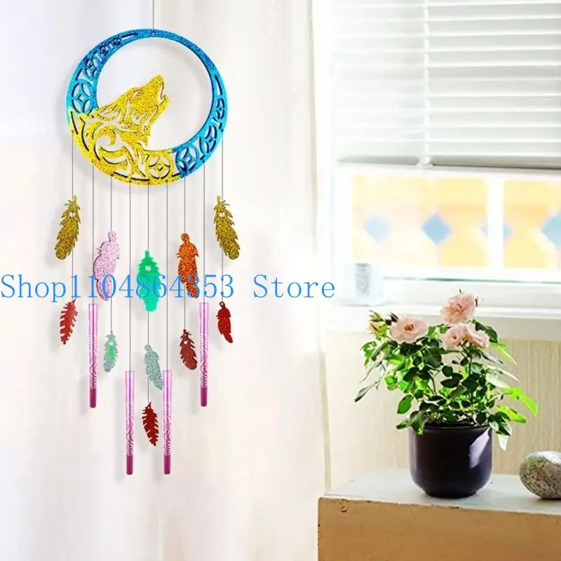 Diy Wolf Wind Chime Crystal Epoxy Mold Feather Pendant Wall Hanging Curtain Wind Chime Mirror Surface Silicone Mold
Diy Wolf Wind Chime Crystal Epoxy Mold Feather Pendant Wall Hanging Curtain Wind Chime Mirror Surface Silicone Mold